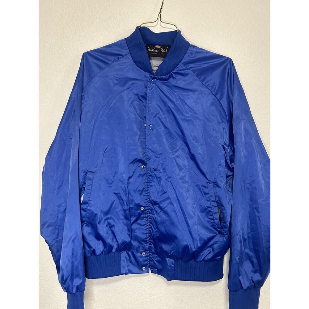 Vintage Bomber Jacket Full Button Paradise Point Activewear 90's